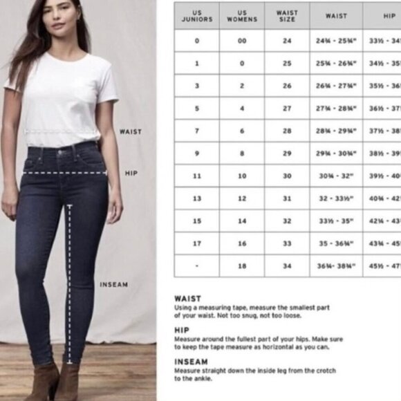 Levi’s 26 (2/3) Wedgie Women’s Jeans Washed Black Button Fly High Rise 228610010 - Picture 11 of 12